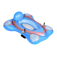 Piscine gonflable motorisée écologique en PVC de luxe avec tube flottant et hélice à 3 pales, logo personnalisé, pour enfants et adultes