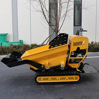 Livraison gratuite, mini-dumper hydraulique diesel de 500 kg, moteur diesel, inclinaison et levage de jardin