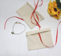 Pochette anti-poussière en coton mousseline biologique et lin, avec logo personnalisé, housse de sac à main réutilisable pour vêtements et rangement quotidien