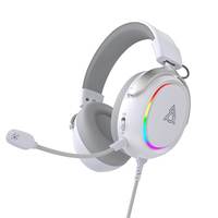 Casque de jeu filaire Ajazz AHW10 avec éclairage RGB, Plug-and-Play, haute performance pour les joueurs