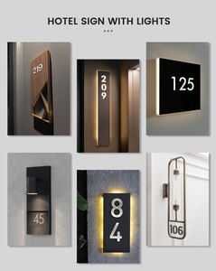 Numéros de maison blancs de 5 pouces de hauteur pour l'extérieur, numéro d'adresse avec support flottant - Product Image 5