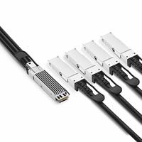 Cable de Red 5G POE Rack-to-Rack, 400G OSFP a 4x100G QSFP56 DAC, Cable de Cobre de Conexión Directa, 1m 2m 3m PVC/LSZH
