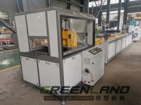 Máquina de WPC Greenlandplast, máquina de fabricación de postes de plástico reciclado, línea de producción de cercas de jardín de plástico y madera