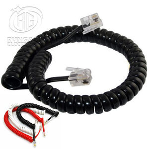 Кабель телефонный RG, 2 пары, 4 жилы, медный, Cat3, 4P4C, RJ9/RJ11, RJ91, патч-корд, 6-жильный, многожильный, сертифицированный CE, витой - Product Image 1