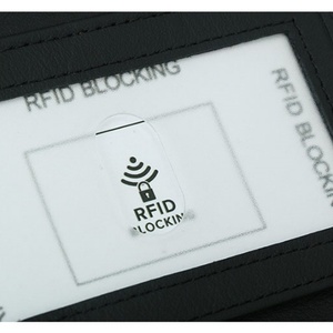 New Arrival Luxury Bulk Slim Carbon Fiber Pattern Men Minimalist Leather Card Holder Wallet - Product Image 6