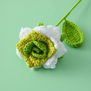 Flores de Rosa Tejidas de 9cm a Precio de Mayoreo, Regalo para el Día de la Madre, San Valentín, Decoración para el Hogar, Flor de Crochet - Product Image 5