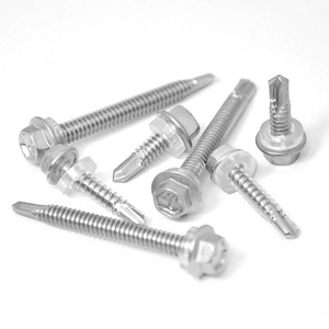 Tornillo Autorroscante de Fijación M4.2 M4.8 M5.5 M63 con Cabeza Hexagonal, Arandela y Cola de Golondrina, de Acero Inoxidable 410 para Aplicaciones en Piedra - Product Image 2