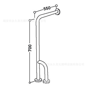 Barra de apoyo para baño Yjl, de acero inoxidable 304, antideslizante, para soporte de seguridad en el inodoro. - Product Image 2