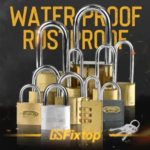 GSFIXTOP 3 Digits Pad Lock Security Safety Password Door Code Number Locks Combination Padlocks