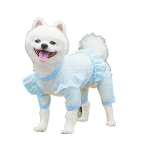 Four Legged Pet <b>Clothes</b> Dog <b>Cat</b> Lace Mesh Dress Summer Spring All Seasons Apparel <b>For</b> Small Pets - Product Image 5