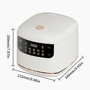 Olla <span class=keywords><strong>Arrocera</strong></span> Eléctrica Multifuncional 110V 220V, Olla Antiadherente, para 1-3 Personas, Mini Cocina Eléctrica, Olla <span class=keywords><strong>Arrocera</strong></span> Inteligente con Vaporera, 2L - Product Image 6