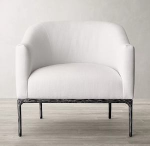 Fauteuil de loisirs en lin de style américain Rhoohill RH, mobilier de salon, canapé simple, fauteuil de chambre à coucher, fauteuil moderne - Product Image 2