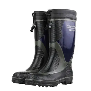 Botas de borracha impermeáveis para jardim, casaco de borracha com biqueira de aço natural, botas de chuva para homens, ponchonete de jardim, unissex, unissex, para adultos e homens, unissex, Dino