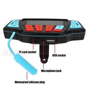 12V <b>Waterproof</b> Motorcycle bluetooth Radio Motorbike ATV <b>MP3</b> <b>Player</b> Two Speaker Handlebar Radio for Honda for Kawasaki - Product Image 4