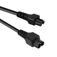 Câble d'extension d'alimentation XUZHAO XZ-C6 & XZ-C5 20A 250V en cuivre/PVC avec connecteurs IEC C5/C6 IP20, options de longueur 1-2m