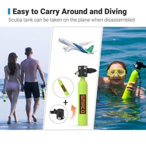 2024 nhà máy bán buôn dưới nước lặn thiết bị đặt 0.5L <span class=keywords><strong>Mini</strong></span> Scuba xách tay bể chứa không khí - Product Image 5