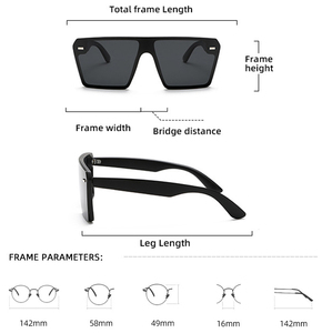 Nuevos productos de moda de estilo europeo y americano Tr90 gafas de sol polarizadas de cristal para mujeres y hombres gafas de sol - Product Image 2