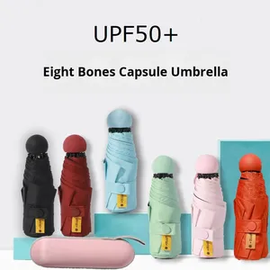 Paraguas Plegable Manual de Alta Calidad, 5 Pliegues, Resistente a la Lluvia, Protección Solar, Tamaño Pequeño, Protección UV, Mini Paraguas de Bolsillo, Impresión Personalizada, Regalos Promocionales - Product Image 2