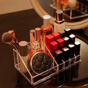 Organizador de Maquillaje Transparente para Tocador, Almacenamiento de Cosméticos, Joyas, Lápiz Labial, Brochas de Maquillaje, Productos de Belleza, Escritorio para Pinzas de Pelo - Product Image 4