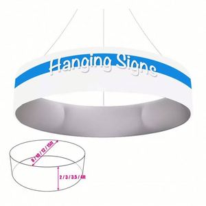 Customized Sky Tube Tapered Hanging <b>Banners</b> Trade Show Custom Hanging <b>Banner</b> Circle Booth Hanging <b>Banners</b> - Product Image 5
