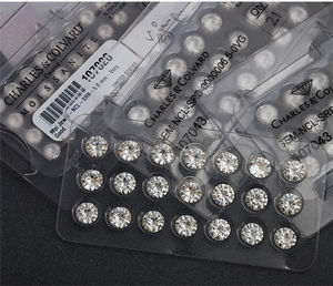 เพชรโมอิสอัญมณีสังเคราะห์ (ห้องปฏิบัติการที่สร้างขึ้น) 1CT ขนาดเต็มสำหรับใบรับรองขายส่งอัญมณีทรงหลวมเพชรสีขาว - Product Image 5