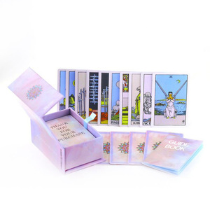 定制便携式迷你尺寸78卡塔罗牌套装，带指南书和礼品盒 - Product Image 1