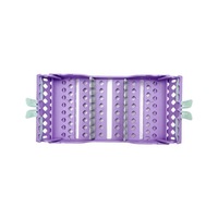 Supports de stérilisation dentaire avec poignées, 8 emplacements, pour cassette à instruments, en plastique, autoclavable, plateau de désinfection, rangement d'outils
