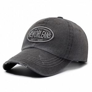 Casquette de baseball unisexe sportive rétro en coton délavé, design bec de canard, détail troué, tissu doux, fermeture à boucle métallique pour l'été décontracté - Product Image 6