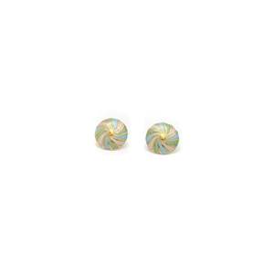 Fashion <b>Stud</b> <b>Earrings</b> 316L Stainless Steel PVD Gold Plating Sustainable Resistant Round Design - Product Image 1
