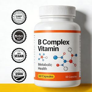 <span class=keywords><strong>C</strong></span>ápsulas de Vitamina <span class=keywords><strong>B</strong></span> Compleja Orgánica, Mezcla Natural, Mezclas Personalizadas, Servicio de Marca Privada OEM ODM, Certificación HACCP ISO GMP NSF - Product Image 1