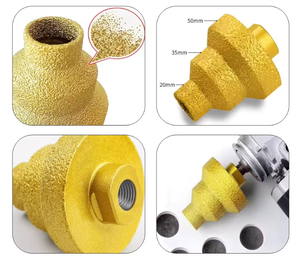 Broca de chaflán escalonada de diamante de 20-35-50mm de rosca M14, Broca escalonada soldada de diamante, escariador cónico multicapa - Product Image 2