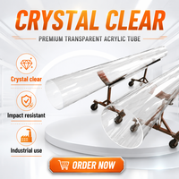 Tube en verre de quartz transparent de haute pureté OD200.2 WT3.6 L313 - Services de cintrage, soudage et découpe - Sans ozone - Utilisation en laboratoire/foyer