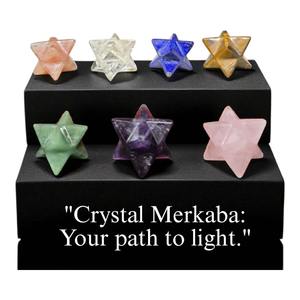 Estrella Merkaba de 8 Puntas con Siete Chakras de la Mejor Calidad, Cristal de Piedra Preciosa Natural para Terapia Reiki y Limpieza Energética, Disponible en Oferta - Product Image 3