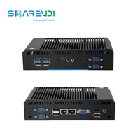 Nuevo Mini PC Industrial sin Ventilador X86, Core I3 8130U con 4 Puertos Seriales RS232, Pantalla Dual Completa, SSD para Windows 11