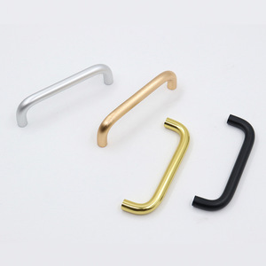 Usine directe en gros pour tiroirs de cuisine Simple or argent carré en alliage d'aluminium porte d'armoire chambre entrepôt extérieur - Product Image 5