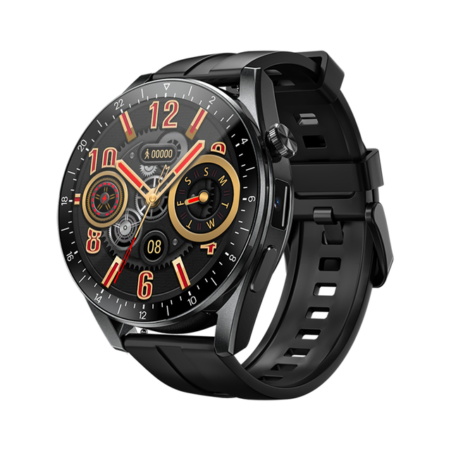 APPLLP 9 Android Smart Watch 1.43 Inch TFT Round Touch Smartwatches 2+16GB GPS Health Monitoring Sports Watch