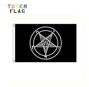 ธงบาโฟเมตลายดาวห้าแฉกซาตานแบบกำหนดเอง - Product Image 5