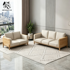 Fábrica ofrece el mejor precio, personaliza, gran stock listo para enviar, sofá moderno, nuevo modelo, muebles de sala de estar, sofá seccional de madera. - Product Image 3