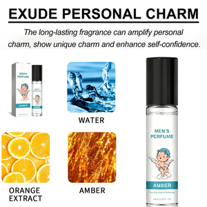 Perfume en Roll-on para <span class=keywords><strong>Hombre</strong></span>, Premium, Encantador, de Larga Duración, que Aumenta la Confianza, para Citas, con Aroma a Ámbar - Product Image 4