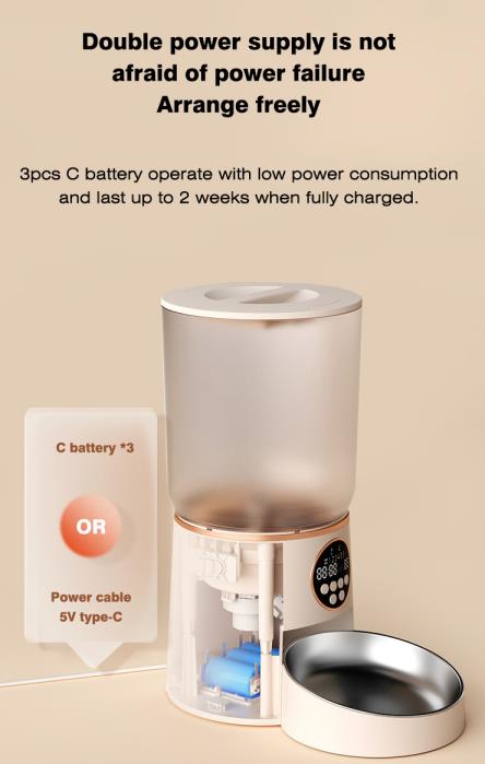 Smart Control Food Portions Pet Feeder Automatic Feeder Food Water For Pet Dog Cat