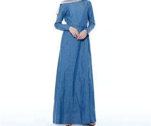 Vestito casuale Abaya delle donne musulmane del vestito islamico del vestito lungo dalla manica lunga dei <span class=keywords><strong>vestiti</strong></span> modesti all'ingrosso della <span class=keywords><strong>turchia</strong></span> di trasporto libero - Product Image 1