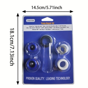 Kit de Reparación de Bomba de Pulverización de Pintura sin Aire de Acero Inoxidable 244194, a Prueba de Fugas, para Pulverizadores 390, 395, <span class=keywords><strong>490</strong></span>, 495, 595 <span class=keywords><strong>Ultra</strong></span> <span class=keywords><strong>Max</strong></span> II 3400 - Product Image 6