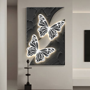 Double couche de sablage fait à la main <span class=keywords><strong>Peinture</strong></span> décorative pour la maison <span class=keywords><strong>Peinture</strong></span> de fond de couloir de <span class=keywords><strong>salon</strong></span> <span class=keywords><strong>Peinture</strong></span> décorative à LED - Product Image 3