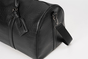DAYGOS Logo personnalisé <span class=keywords><strong>noir</strong></span> Crocodile Pu <span class=keywords><strong>cuir</strong></span> voyage étanche affaires week-end <span class=keywords><strong>sac</strong></span> sacs sacs <span class=keywords><strong>de</strong></span> voyage hommes - Product Image 5