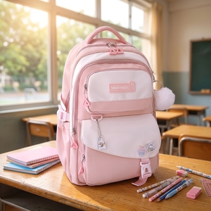 Nouveauté Sac à dos scolaire <span class=keywords><strong>Smartkids</strong></span> en polyester, grande capacité, respirant, léger, imperméable, durable, avec fermeture éclair - Product Image 1
