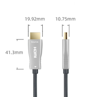 Câbles en fibre optique UHD 2.0 hdmi 4k, aoc pour tv av, projecteur audio et vidéo, 50 mètres, 100 mètres