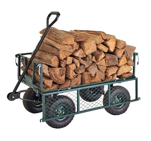 <span class=keywords><strong>Chariot</strong></span> <span class=keywords><strong>de</strong></span> <span class=keywords><strong>jardin</strong></span> pliable en acier à quatre roues avec une capacité <span class=keywords><strong>de</strong></span> charge <span class=keywords><strong>de</strong></span> 300, 400, 500, 700 kg - Product Image 1