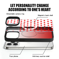 Coque de téléphone magnétique 3-en-1 avec protection d'écran remplaçable en TPU et PC pour iPhone 17 16 15 14, impressions personnalisées, logo OEM