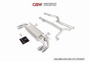 Escape Catback Recto con Válvula y Punta <span class=keywords><strong>de</strong></span> Escape Recortada CGW, Diseño Más Reciente, con Calidad Confiable para <span class=keywords><strong>BMW</strong></span> G30 G38 2.0T - Product Image 6