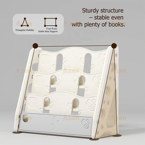 Étagère simple multifonctionnelle orientée vers l'avant, 3 niveaux, <span class=keywords><strong>présentoir</strong></span> de livres <span class=keywords><strong>Montessori</strong></span> pour la chambre d'enfant, la salle de jeux - Product Image 4